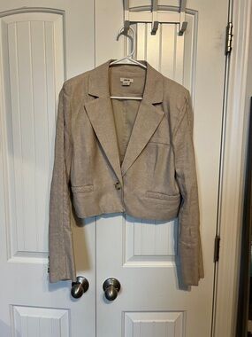 Jason Wu Cropped Beige Blazer
